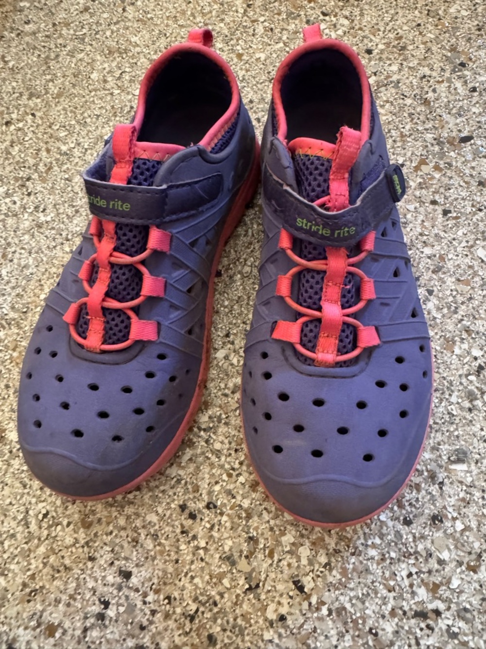 Stride Rite Purple and Pink Kids Water Shoes